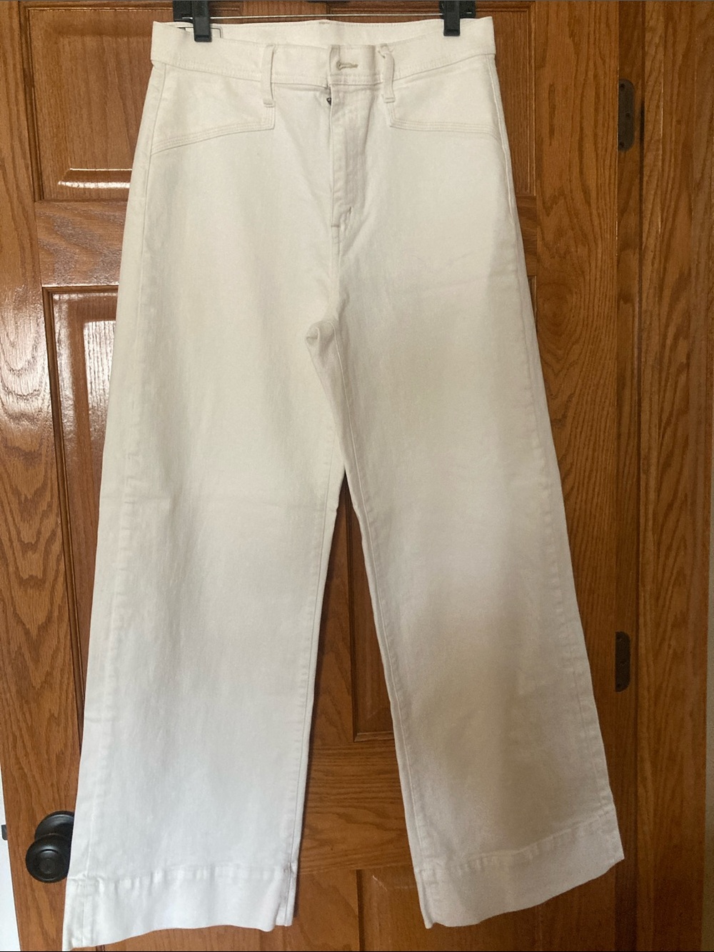 GAP Wide-Leg White Denim Jeans LONG